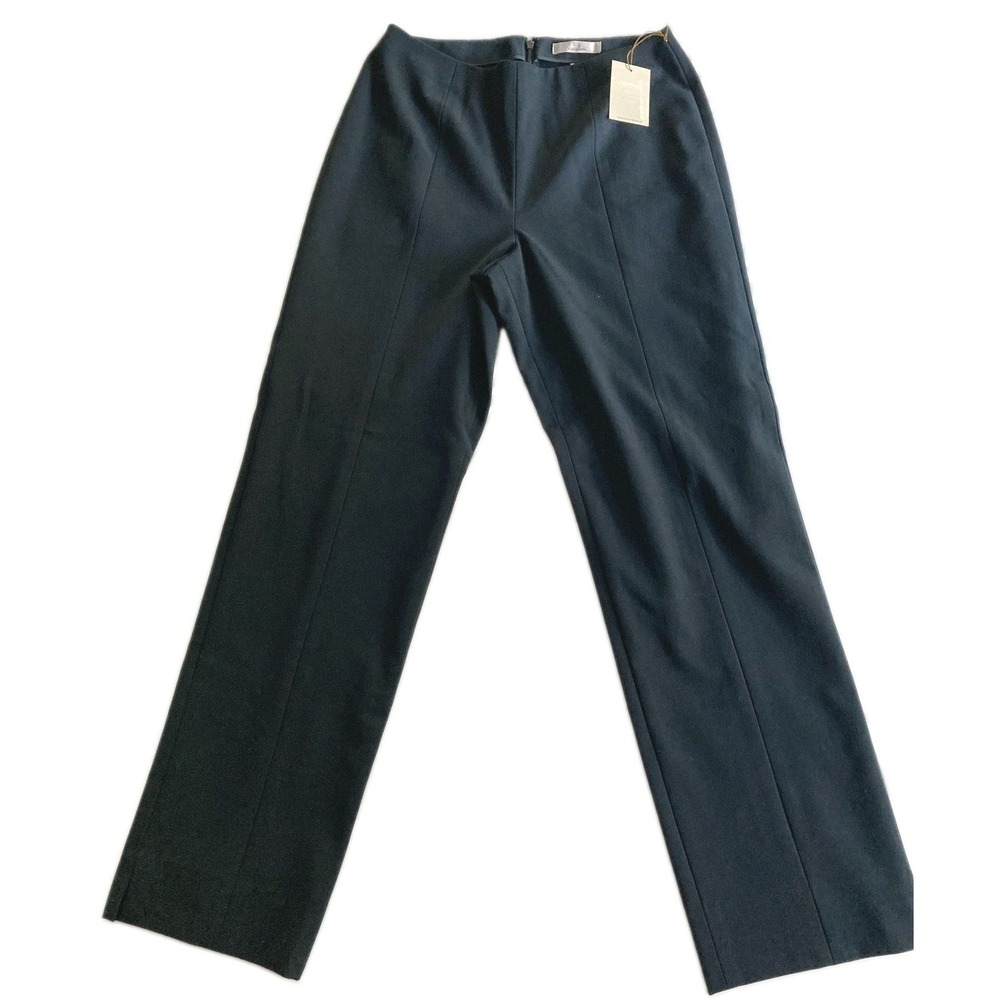 Caslon Pants Womens 10 Navy Blue Twill Stretch Dress Trouser Office Work NWT